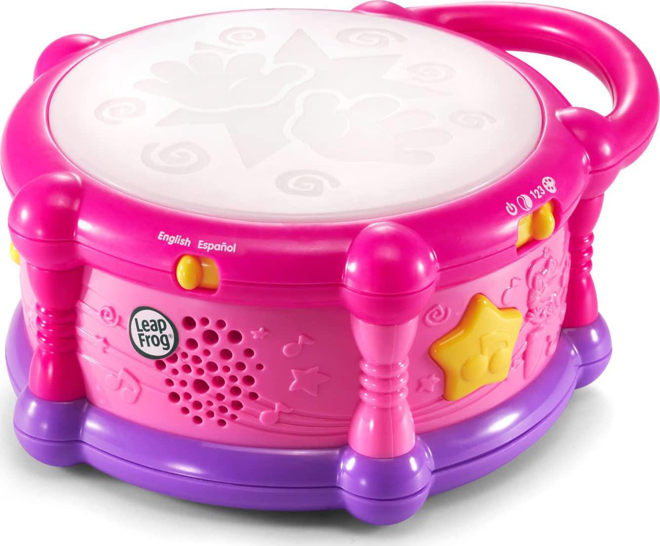 LeapFrog, LeapFrog Learn and Groove Color Play Drum Bilingual, Pink ( Exclusive)