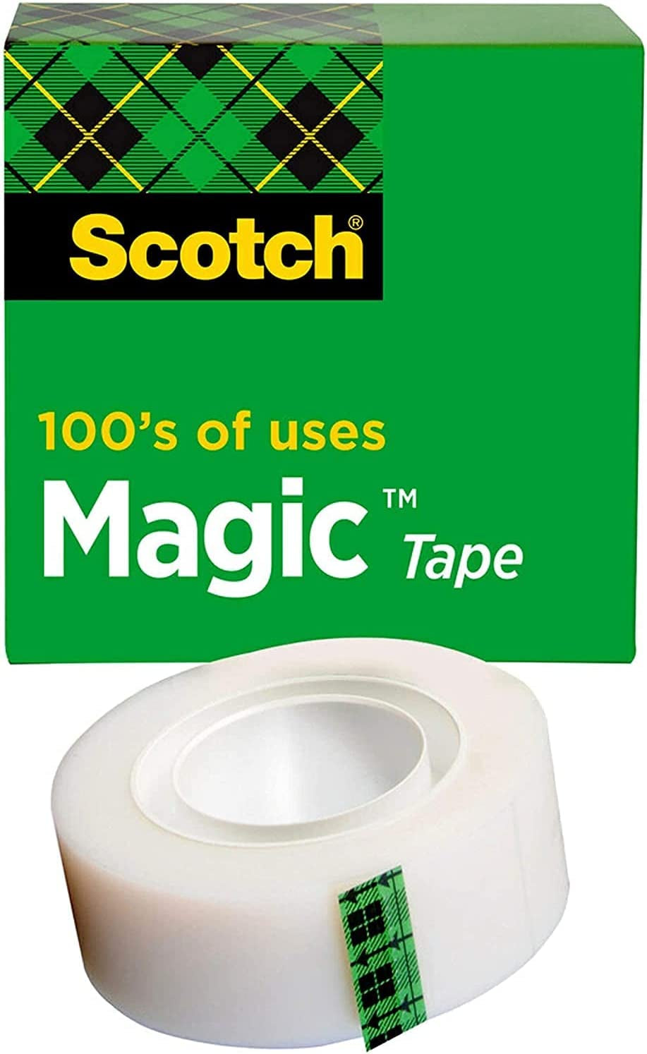 secretgreen.com.au, Magic Tape, 1 Roll, Numerous Applications, Invisible, Engineered for Repairing, 19Mm X 32.9M, Boxed (T9641810)